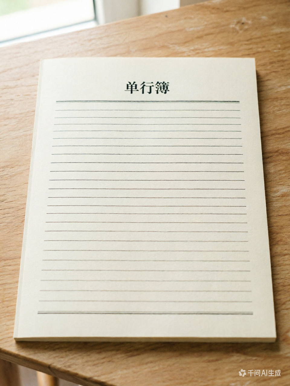 單行簿