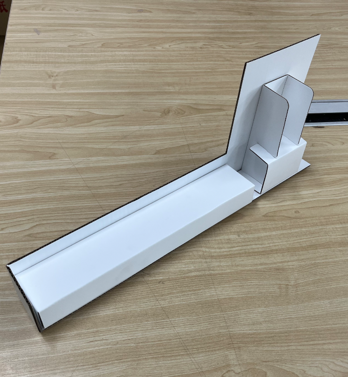 瓦楞紙座枱式展示架 — 產品圖片